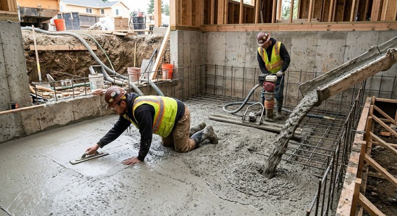 Basement Concrete Installation in Arlington County, VA