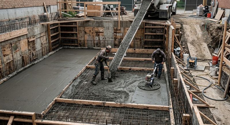 Basement Concrete Installation in Reston, VA