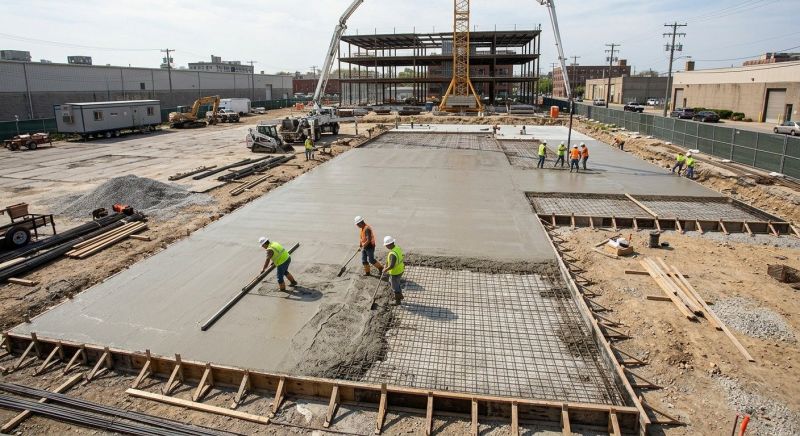 Commercial Slab Construction in Clarksville, MD
