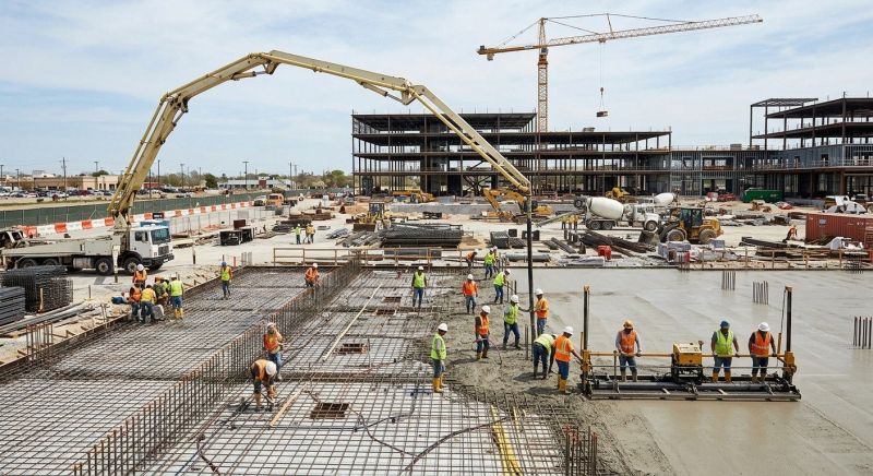 Commercial Slab Construction in Clinton, MD