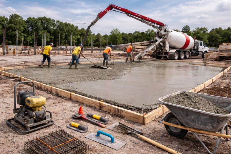 Commercial Slab Construction in Sterling, VA