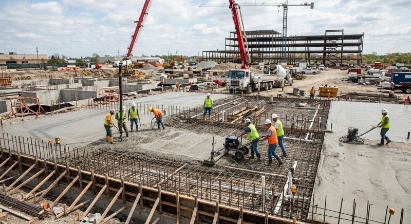 Commercial Slab Installation in Howard County, MD