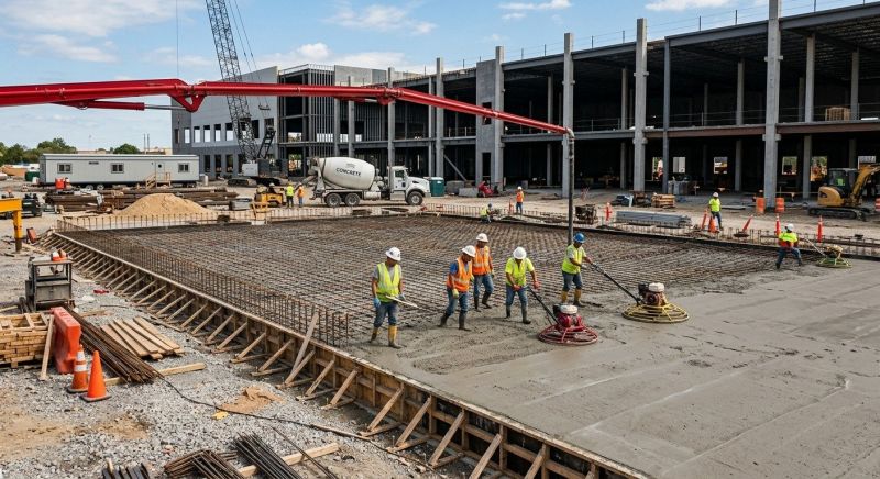 Commercial Slab Installation in Olney, MD