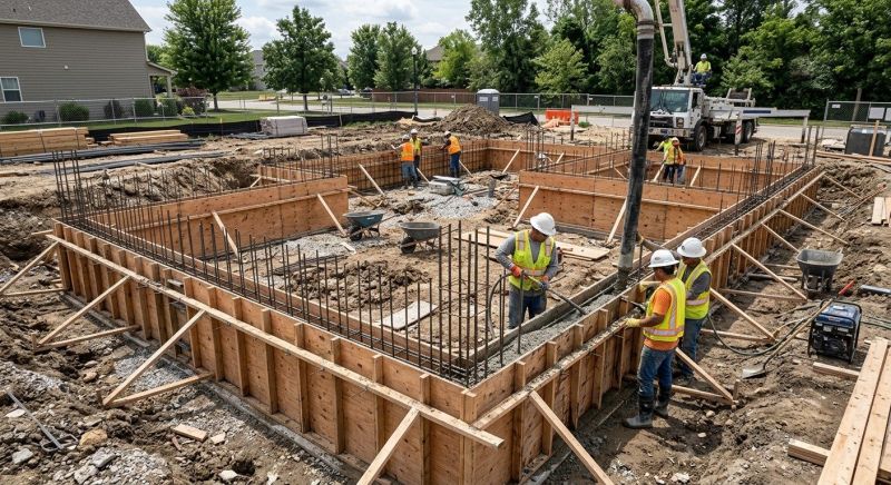 Foundation Construction in Clarksburg, MD