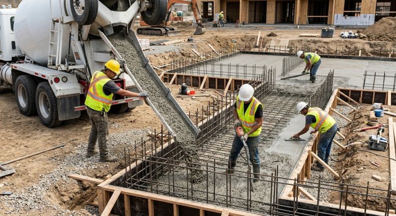 Foundation Wall Pouring in Ashton, MD