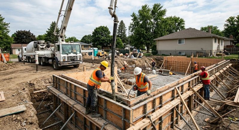 Foundation Wall Pouring in Jessup, MD