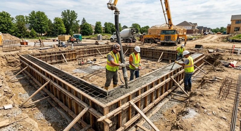Foundation Wall Pouring in Springfield, VA